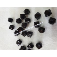 Намиста квадратні грановані 1см 500гр чорний