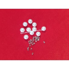 Намиста перли прибивні № 5 молочні 500 гр