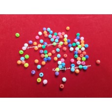 Намиста круглі грановані 5мм 500гр асорті