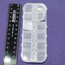 Бокс з роздільними вічками 5*13*1,5 см 12 вічок