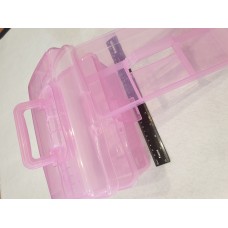 Бокс валіза-вставка 13*24*14 см рожевий