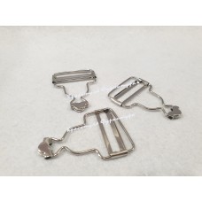 Застібка для комбінезону металева 3,8см 400шт срібна