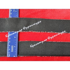 Довязи трикотажні 3,5см (довжина 90см) чорний Довязи трикотажні 3,5см (довжина 90см) чорний