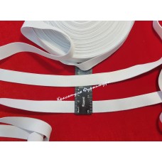 Резинка середньої щільності 2см 25м біла