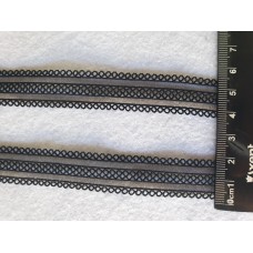 Резинка сітка ажурна 1,5см 25м чорний