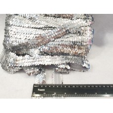 Гумка з паєтками 2,5см 30м срібний