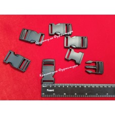 Фастекс пластик 2,5см 100шт чорний