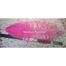 Перо 50 см яскраво-рожевий