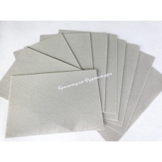 Фетр 20х30 см 1мм 10 листів сірий