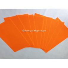 Фетр 20х30 см 1мм 10 листів помаранчевий