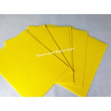 Фетр 20х30 см 1мм 10 листів жовтий