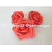 Квіти з фоамірану троянди 6см 100шт кораловий