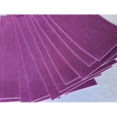 Фоаміран глітерний клейовий 20*30 см 10 листів бузковий
