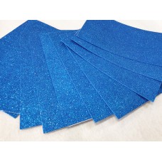 Фоаміран глітерний клейовий 20*30 см 10 листів електрик