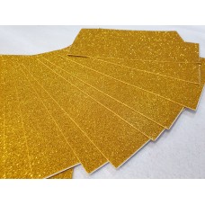 Фоаміран глітерний клейовий 20*30 см 10 листів золотий