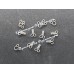 Гачки-петлі пришивні №3 срібні 800 шт