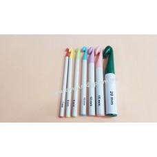 Набір пластикових гачків для в`язання 15,5 см 7 шт