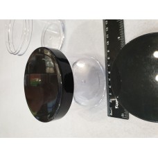 Баночка 9*8 см (кругла) прозора/чорна