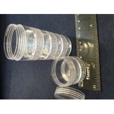 Баночки розбірні залежні 4*11 см 5 шт прозорі