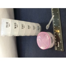 Баночки залежні розбірні 6,5*19 см 7 шт матові/рожеві