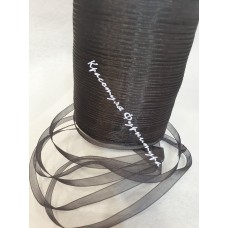 Стрічка органза 0,5см 500 ярдів чорний