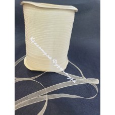 Стрічка органза 0,5см 500 ярдів білий