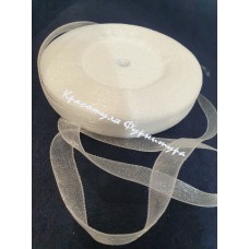 Стрічка органза 1,2см 46м білий