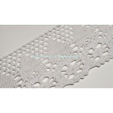 Мереживо одностороннє бавовна 6см 90м білий