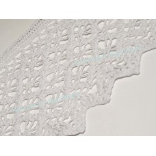 Мереживо одностороннє бавовна 7,8см 90м білий