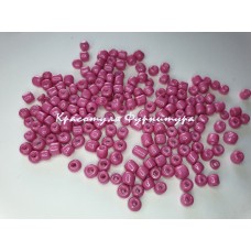 Бісер великий 450гр яскраво-рожевий