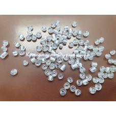 Бісер великий 450гр білий прозорий