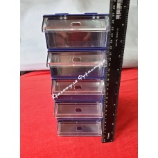 Бокс вітринний збірний 11*20*5,5 см фіолетовий