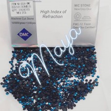 Камені клейові DMC No SS16 QTY: 10GROSS 1440 шт BLUE ZIRCON (MS129)